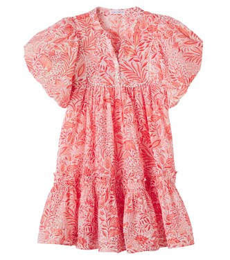 Cruz floral cotton-blend dress | Poupette St Barth Kids