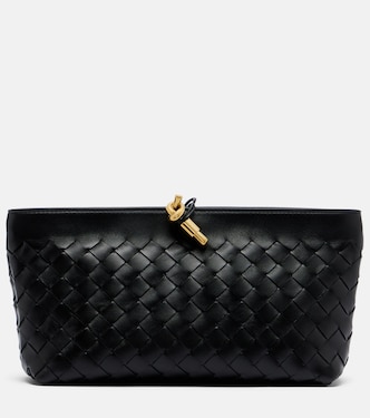 Andiamo Intrecciato Small leather clutch | Bottega Veneta