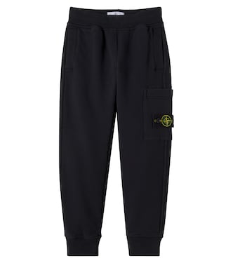 بنطلون رياضي من القطن الجيرسيه Compass | Stone Island Junior