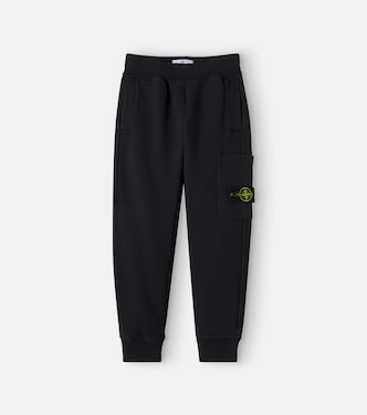 Compass cotton jersey sweatpants | Stone Island Junior