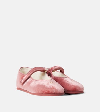 Bailarinas Mary Jane Ellaro de terciopelo | Bonpoint