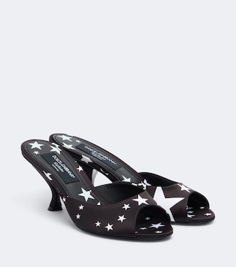 Printed satin mules | Dolce&Gabbana