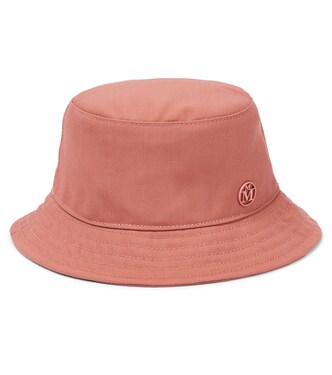 Logo wool canvas bucket hat | Maison Michel Kids