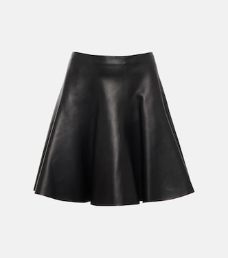 Mini-jupe en cuir | Alaïa