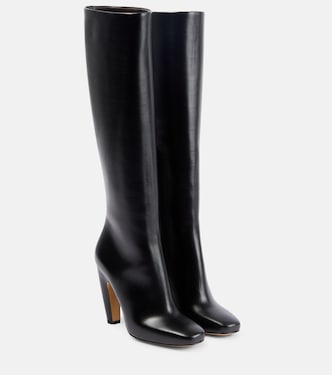Leather knee-high boots | Bottega Veneta