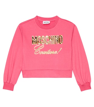 Sweat-shirt en coton à logo | Moschino Kids