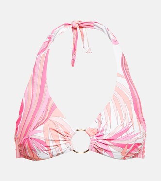 Brussels printed halterneck bikini top | Melissa Odabash