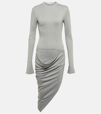 Draped jersey midi dress | JW Anderson