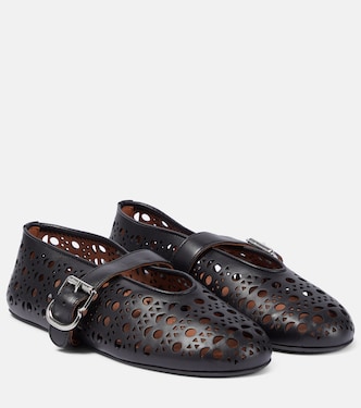 Ballerines Vienne en cuir | Alaïa