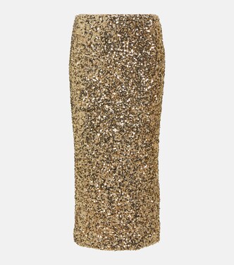 Sequined midi skirt | Rotate