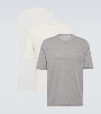 Set aus Top und zwei T-Shirts aus Baumwolle | Jil Sander