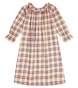 Blessing checked cotton pajamas | Bonpoint