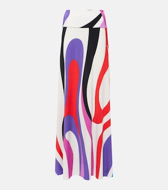 Gonna lunga Marmo in jersey  | Pucci