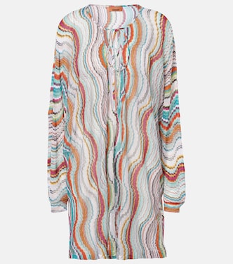 Printed lamé beach cover-up | Missoni