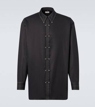 Embellished cotton satin shirt | Lemaire