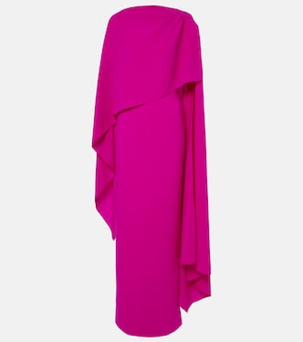 Demetria caped crêpe gown | Roksanda