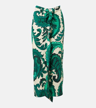 Paisley ruffled midi skirt | Etro