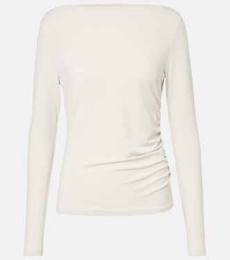 Catullo ruched crêpe jersey top | Max Mara