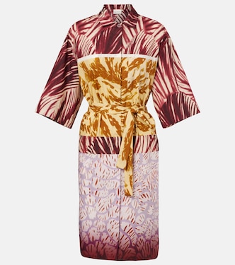 Printed cotton poplin shirt dress | Dries Van Noten