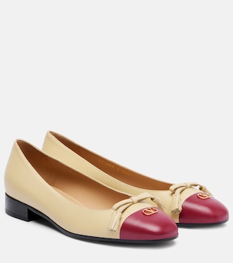 Valet Du Roi VLogo leather ballet flats | Valentino Garavani