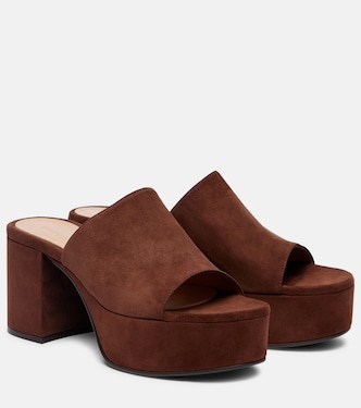 Suede platform mules | Gianvito Rossi