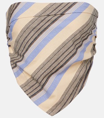 Antibes striped cotton and linen top | Faithfull