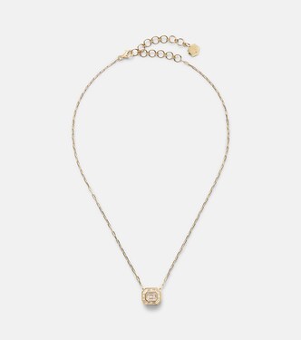 Illusion 18kt gold pendant necklace with diamonds | Shay Jewelry