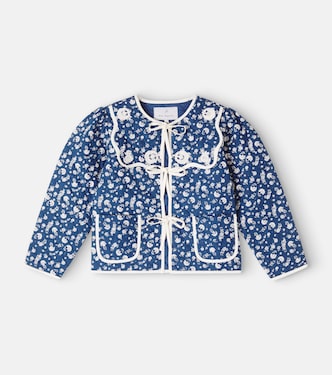 Amari floral cotton quilted jacket | Bebe Organic