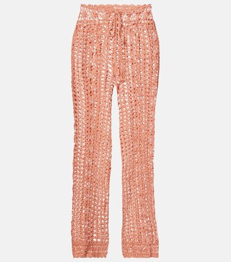 Weite Hose aus Häkelstrick | Anna Kosturova