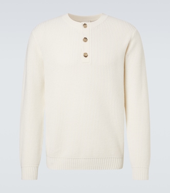 Waffle-knit wool and cashmere sweater | Allude