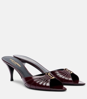 Mules Babylone Cassandre 60 de piel | Saint Laurent