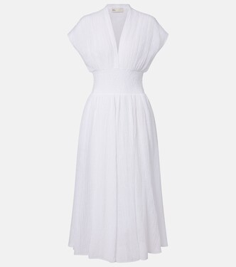 Linen and cotton midi dress | Tory Burch