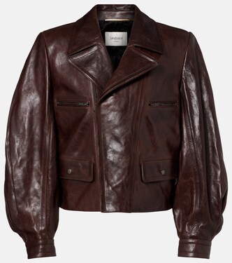 Leather biker jacket | Saint Laurent