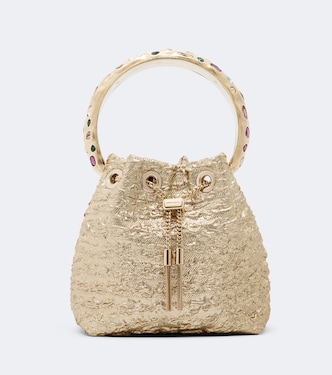 Bon Bon Small Lurex® bucket bag | Jimmy Choo