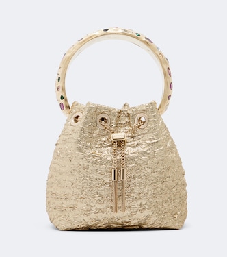 Verzierte Bucket Bag Bon Bon mit Lurex® | Jimmy Choo