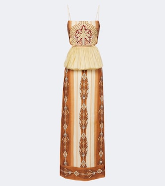 Bedrucktes Maxikleid Andean Mythology | Johanna Ortiz