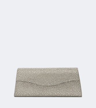 Clutch The Midnight aus Veloursleder | Elie Saab