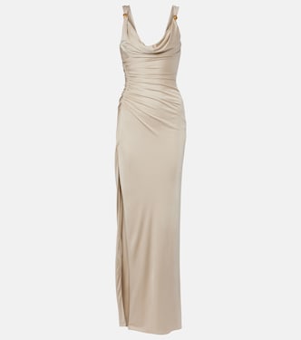 Medusa ruched jersey gown | Versace
