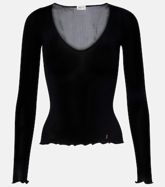 Top Cassandre aus Rippstrick | Saint Laurent