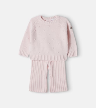 Baby wool and cashmere sweater and pants set | Moncler Enfant