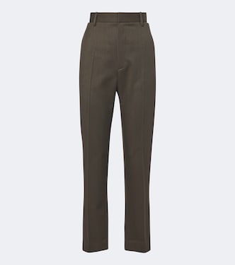 Virgin wool twill straight pants | Victoria Beckham