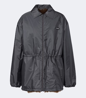 Giacca blouson con shearling | Miu Miu