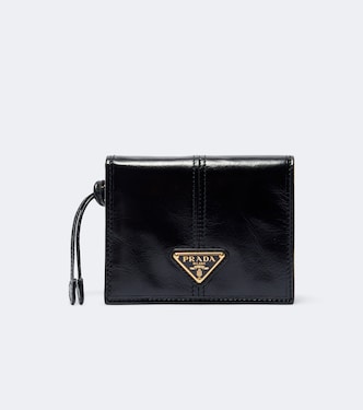 Logo leather wallet | Prada