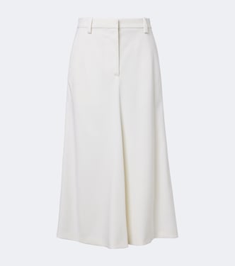 Monili wool midi skirt | Brunello Cucinelli