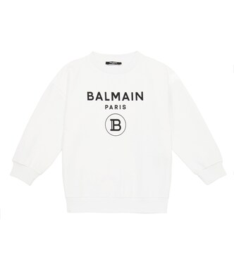 Sweat-shirt en coton à logo | Balmain Kids