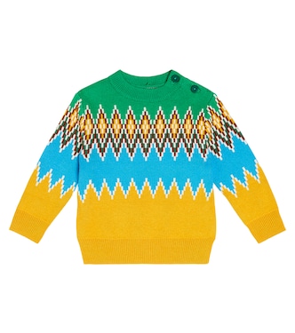 Baby Fair Isle cotton-blend sweater  | Stella McCartney Kids