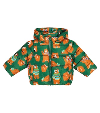 Baby printed hooded puffer jacket | Stella McCartney Kids