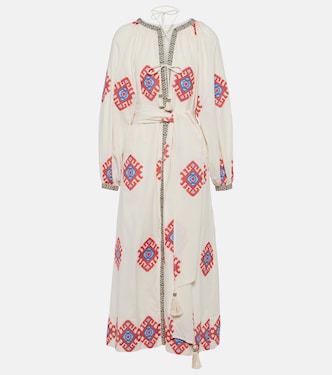 Robe midi en jacquard de coton | Johanna Ortiz