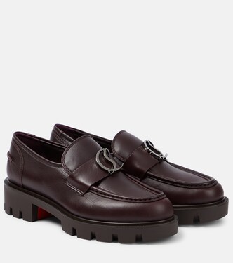 CL Moc Lug leather loafers | Christian Louboutin