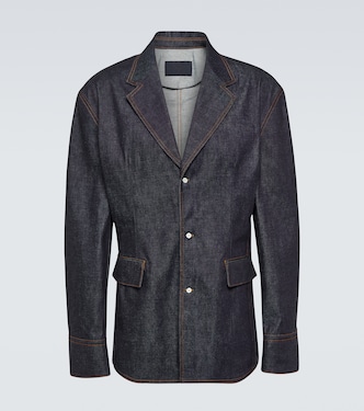 Single-breasted denim jacket | Prada